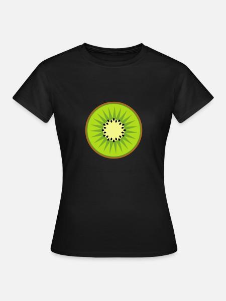kiwi - Dame-T-shirt - sort