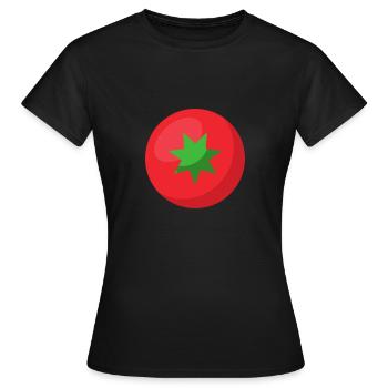 tomato - Women's T-Shirt - black - Front - AI Model Female 172 dark (172cm)