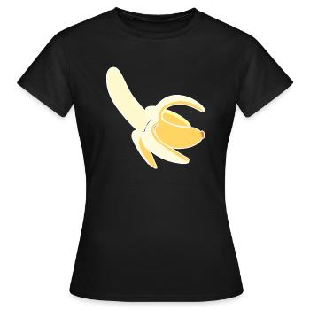 Banane Fruits Amoureux de banane Banane Hommes - T-shirt Femme - noir - Devant - AI Model Female 172 dark (172cm)