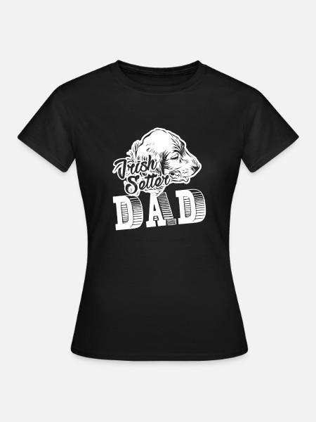 Irish Setter Dad Shirt - Frauen T-Shirt - Schwarz