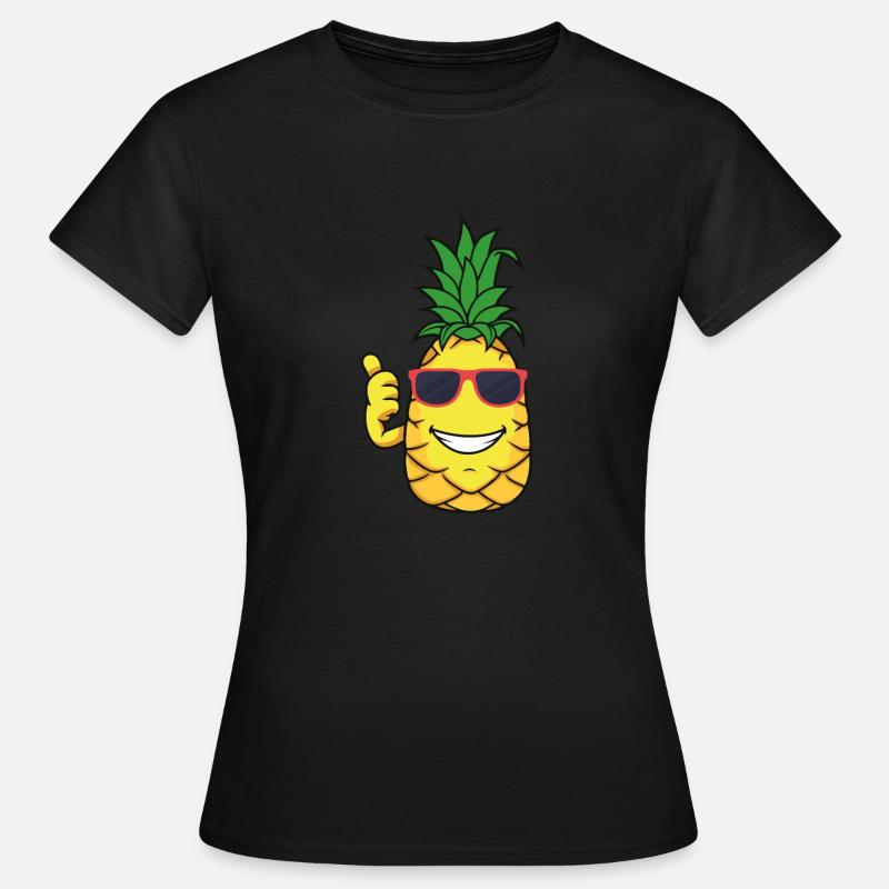 Pineapple - Frauen T-Shirt - Schwarz