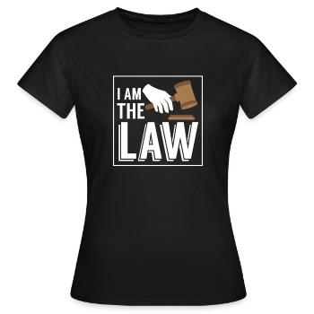 Ich bin der Richter Richter Handschuhe - Frauen T-Shirt - Schwarz - Vorne - AI Model Female 172 dark (172cm)