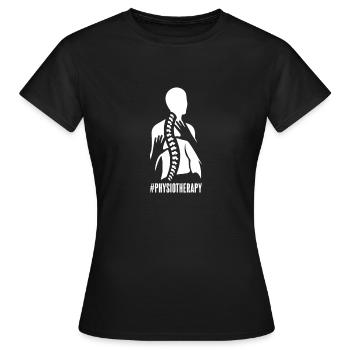 Physiothérapie - T-shirt Femme - noir - Devant - AI Model Female 172 dark (172cm)
