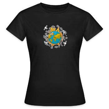 Umweltverschmutzung für Umweltschützer - Frauen T-Shirt - Schwarz - Vorne - AI Model Female 172 dark (172cm)