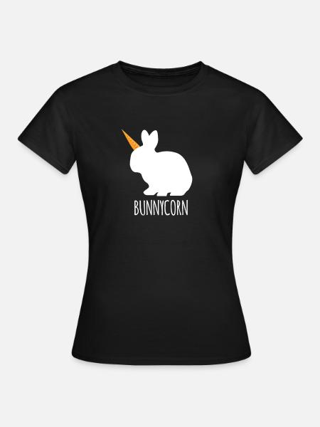 Bunnycorn Funny Easter Sunday Gifts Unicorn Rabbit - Dame-T-shirt - sort