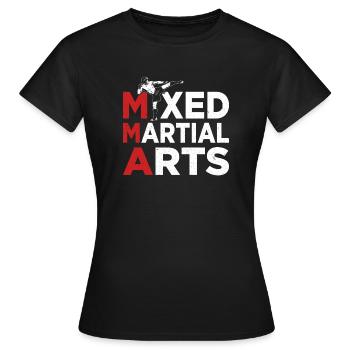 Arts martiaux mixtes - T-shirt Femme - noir - Devant - AI Model Female 172 dark (172cm)