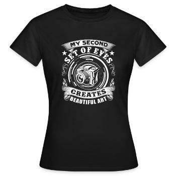 Photographer I'm A Photographer - Women's T-Shirt - black - Front - AI Model Female 172 dark (172cm)