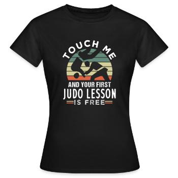 Judo lesson hour gift - Women's T-Shirt - black - Front - AI Model Female 172 dark (172cm)