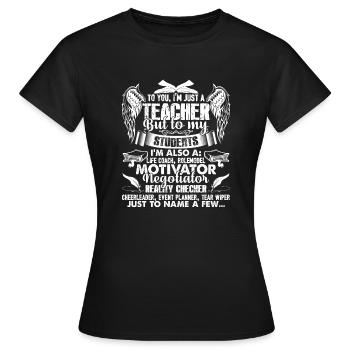 Lehrer Ich bin nicht nur ein Lehrer - Frauen T-Shirt - Schwarz - Vorne - AI Model Female 172 dark (172cm)