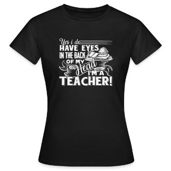 Enseignant, je suis un enseignant - T-shirt Femme - noir - Devant - AI Model Female 172 dark (172cm)