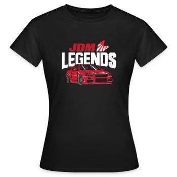 JDM LEGENDS - Women's T-Shirt - black - Front - AI Model Female 172 dark (172cm)