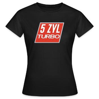 5 cylindres moteur avec turbo 5 cylindres conducteurs - T-shirt Femme - noir - Devant - AI Model Female 172 dark (172cm)