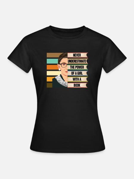 Ruth Bader Ginsburg Zitat Fraueninteresse Spaß Gif - Frauen T-Shirt - Schwarz