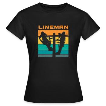 Électricien électricien haute tension haute tension - T-shirt Femme - noir - Devant - AI Model Female 172 dark (172cm)