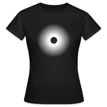 Résumé du cercle - T-shirt Femme - noir - Devant - AI Model Female 172 dark (172cm)