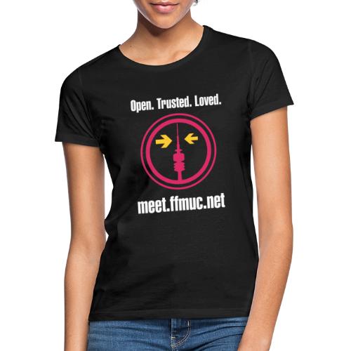 Freifunk Meet - Open-Trusted-Loved weiß - Frauen T-Shirt