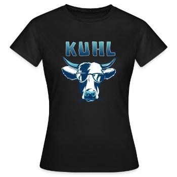 Vaches cool - T-shirt Femme - noir - Devant - AI Model Female 172 dark (172cm)