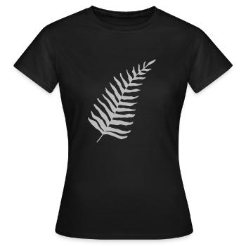 Fern Maori - Women's T-Shirt - black - Front - AI Model Female 172 dark (172cm)