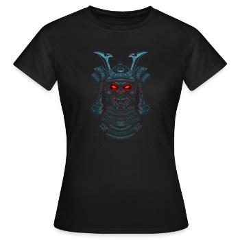 Démon samouraï - T-shirt Femme - noir - Devant - AI Model Female 172 dark (172cm)