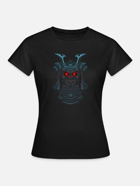 Samurai-Dämon - Frauen T-Shirt - Schwarz