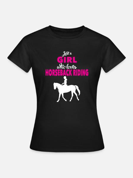 Reiterin - Frauen T-Shirt - Schwarz