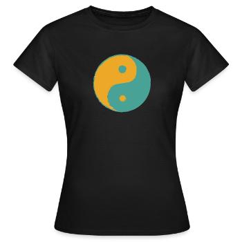 Tai Chi Chuan Yin Yang - T-shirt Femme - noir - Devant - AI Model Female 172 dark (172cm)
