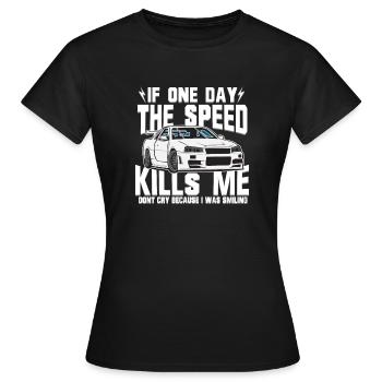 SPEED tuning - T-shirt Femme - noir - Devant - AI Model Female 172 dark (172cm)