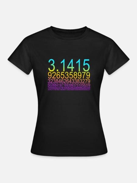 Funny Math Mathematics Nerd Geek Pi Maxwell - Women's T-Shirt - black