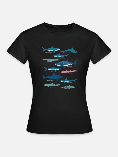 Shark species marine biology - Women's T-Shirt - black