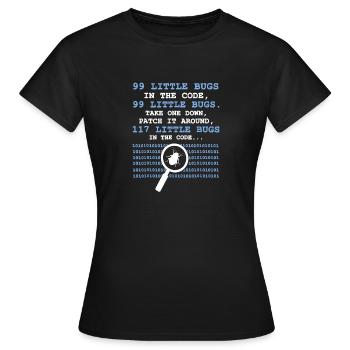 Programmeurs - T-shirt Femme - noir - Devant - AI Model Female 172 dark (172cm)
