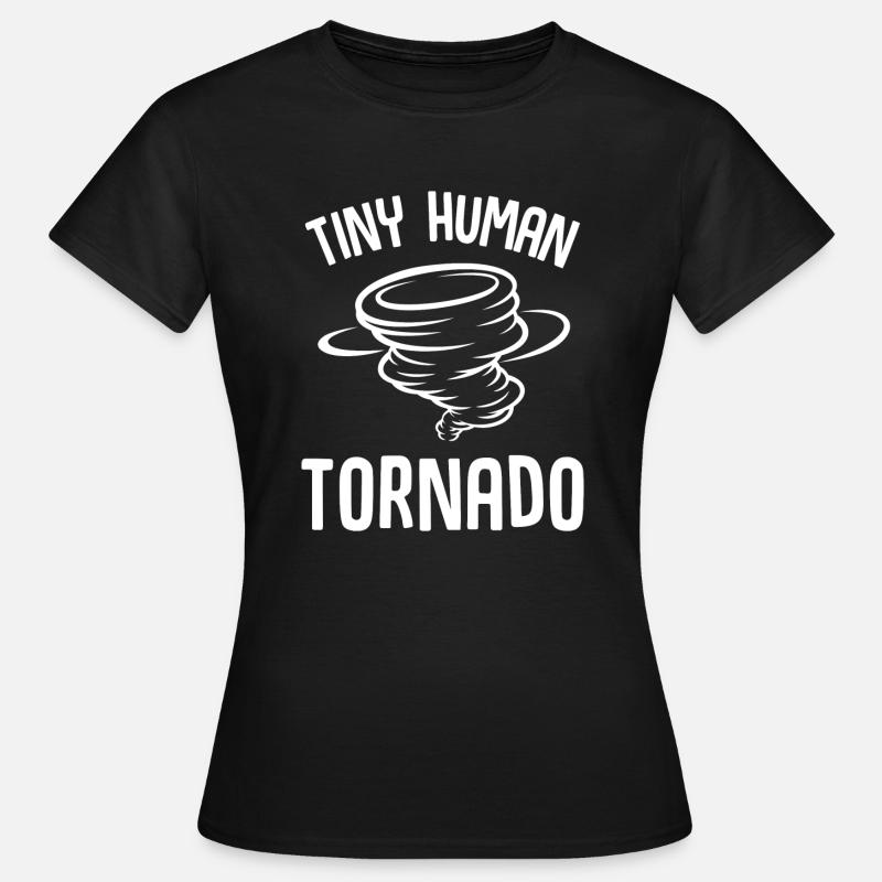 Tiny Human Tornado - Women's T-Shirt - black