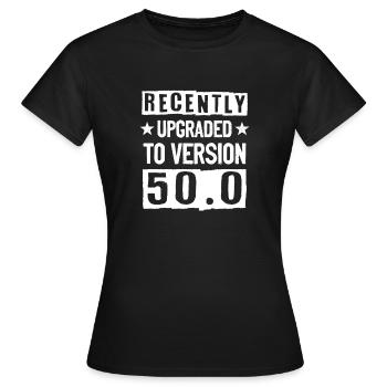 Drôle de 50 ans blague 50 anniversaire gag idée - T-shirt Femme - noir - Devant - AI Model Female 172 dark (172cm)