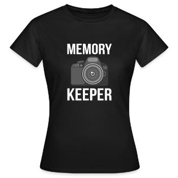 Caméraman appareil photo numérique photo cadeau - T-shirt Femme - noir - Devant - AI Model Female 172 dark (172cm)
