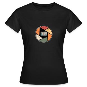 Photographe vintage photo photo photographe amateur - T-shirt Femme - noir - Devant - AI Model Female 172 dark (172cm)