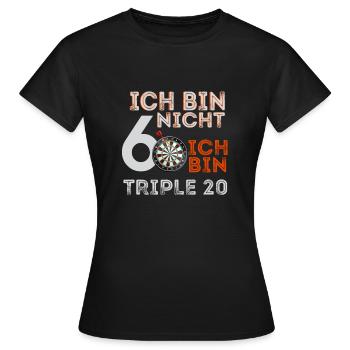 Dart Team Darth Evolution Darts Player Lustig Frau - Frauen T-Shirt - Schwarz - Vorne - AI Model Female 172 dark (172cm)