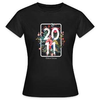 Beau cadeau d'anniversaire de 10 ans pour bébé - T-shirt Femme - noir - Devant - AI Model Female 172 dark (172cm)