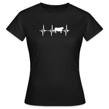 beef lover - Women's T-Shirt - black - Front - AI Model Female 172 dark (172cm)
