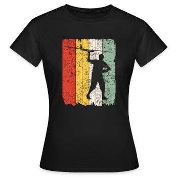 Model Flight Model Maker Airplane Retro Gift - Women's T-Shirt - black - Front - AI Model Female 172 dark (172cm)