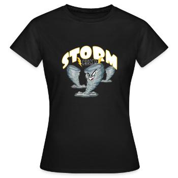 Angry Tornado Storm Chaser - T-shirt Femme - noir - Devant - AI Model Female 172 dark (172cm)