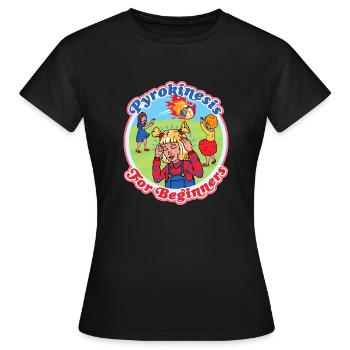 Pyrokinésie pour débutants Classic - T-shirt Femme - noir - Devant - AI Model Female 172 dark (172cm)