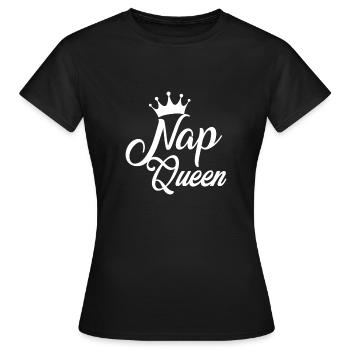 NAP QUEEN - Women's T-Shirt - black - Front - AI Model Female 172 dark (172cm)