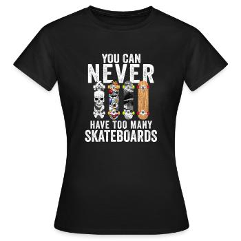 Skateboard skateboards - T-shirt Femme - noir - Devant - AI Model Female 172 dark (172cm)