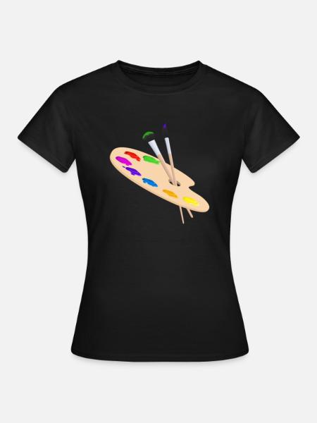Für Maler - Frauen T-Shirt - Schwarz