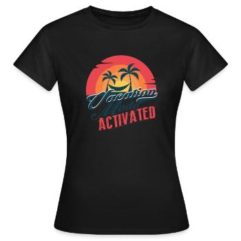 Vacation Mode Activated - Women's T-Shirt - black - Front - AI Model Female 172 dark (172cm)