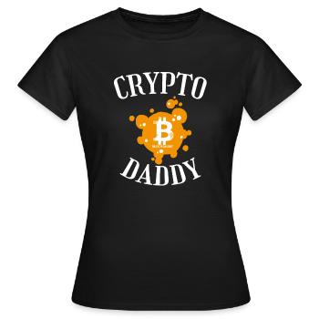 Crypto Daddy - T-shirt Femme - noir - Devant - AI Model Female 172 dark (172cm)