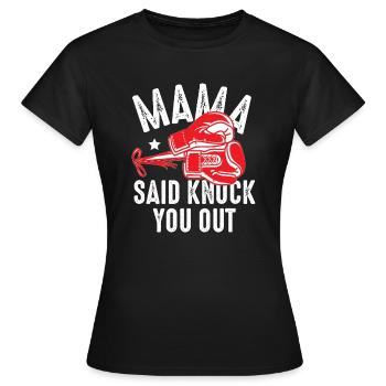 Mama Said - T-shirt Femme - noir - Devant - AI Model Female 172 dark (172cm)