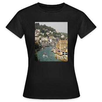 Looe - Frauen T-Shirt - Schwarz - Vorne - AI Model Female 172 dark (172cm)