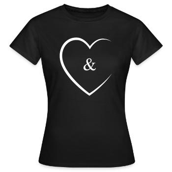 & und Zeichen Hochzeit - Frauen T-Shirt - Schwarz - Vorne - AI Model Female 172 dark (172cm)