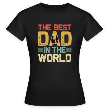 Bester Vater der Welt - Frauen T-Shirt - Schwarz - Vorne - AI Model Female 172 dark (172cm)