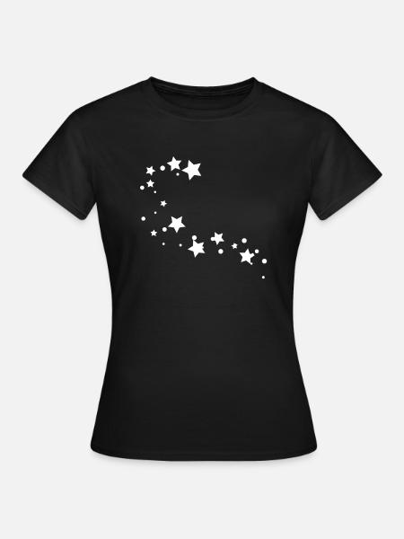 Sterne - Frauen T-Shirt - Schwarz